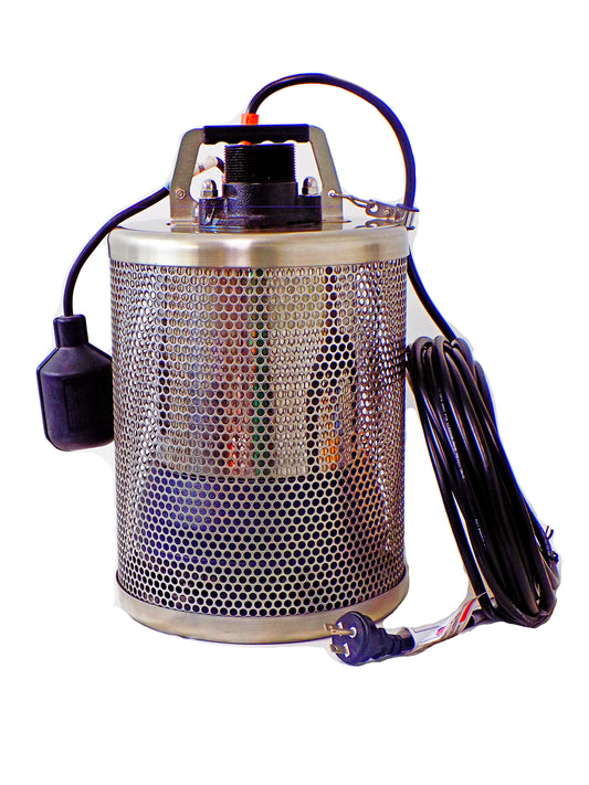 Water Drainer SD 400 T 1/2Hp Stainless Steel Submersible Dewatering Pump / Sump Pump with Non Clogging Stainless Steel Screen and Tethered Float