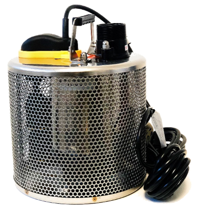 Water Drainer SD 400 V 1/2Hp Stainless Steel Submersible Dewatering Pump / Sump Pump, Non Clogging Stainless Steel Screen and Internal Vertical Float