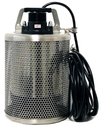 Water Drainer SD 750 1Hp Stainless Steel Submersible Dewatering Pump / Sump Pump with Non Clogging Stainless Steel Screen / NO FLOAT